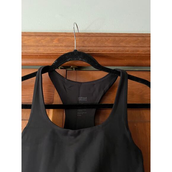NWT Girlfriend Collective Women's Paloma Racerback Long Sports Bra Black Size XS - Picture 4 of 13